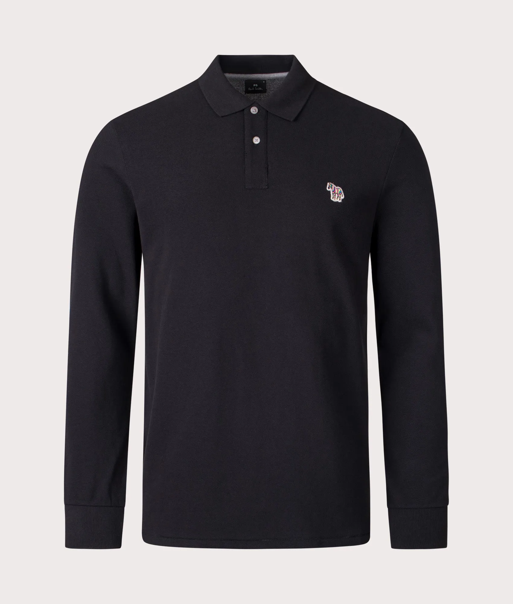 Long Sleeve Zebra Logo Polo Shirt sold by EQVVS