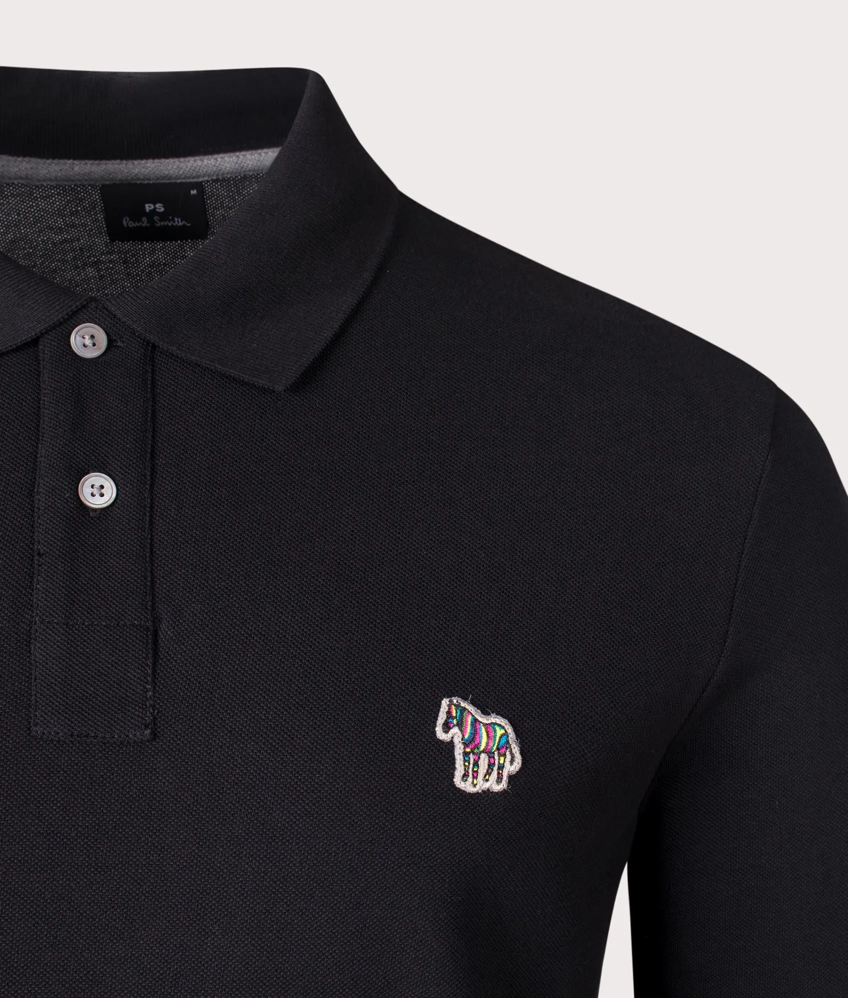 Long Sleeve Zebra Logo Polo Shirt sold by EQVVS product image thumbnail 2