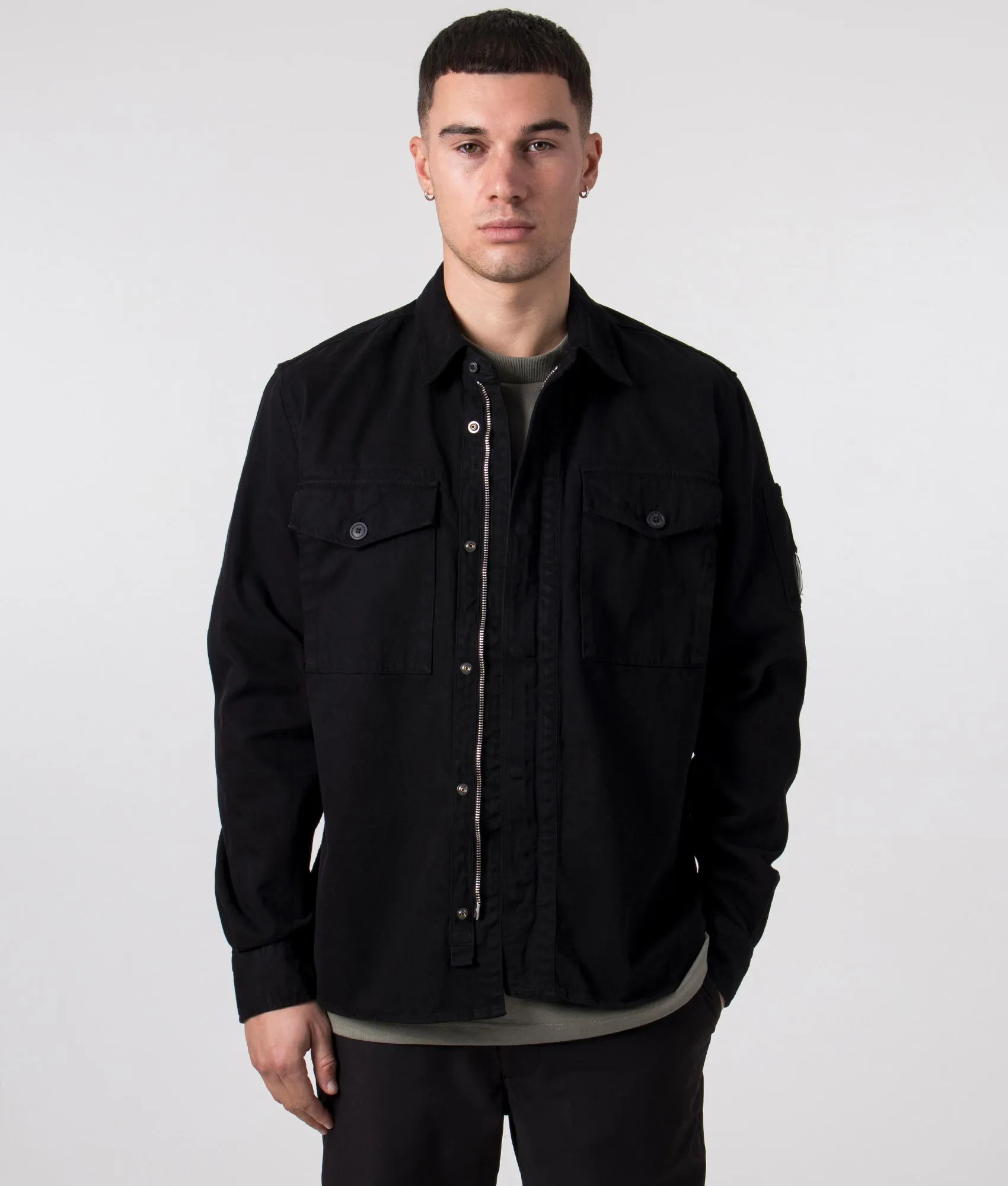 Military Twill Emerized Pocket Overshirt sold by EQVVS