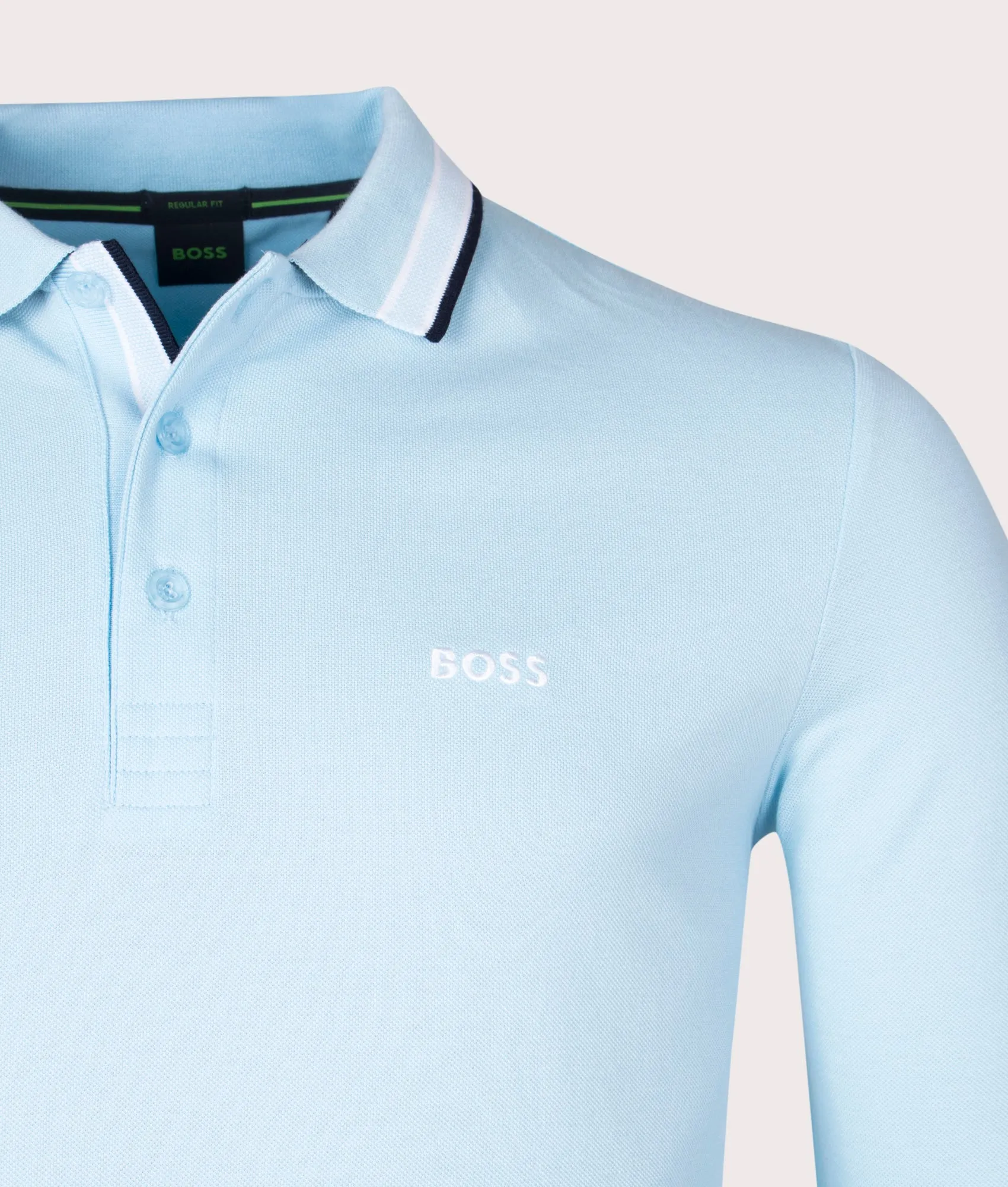 Long Sleeve Plisy Polo Shirt sold by EQVVS product image thumbnail 2