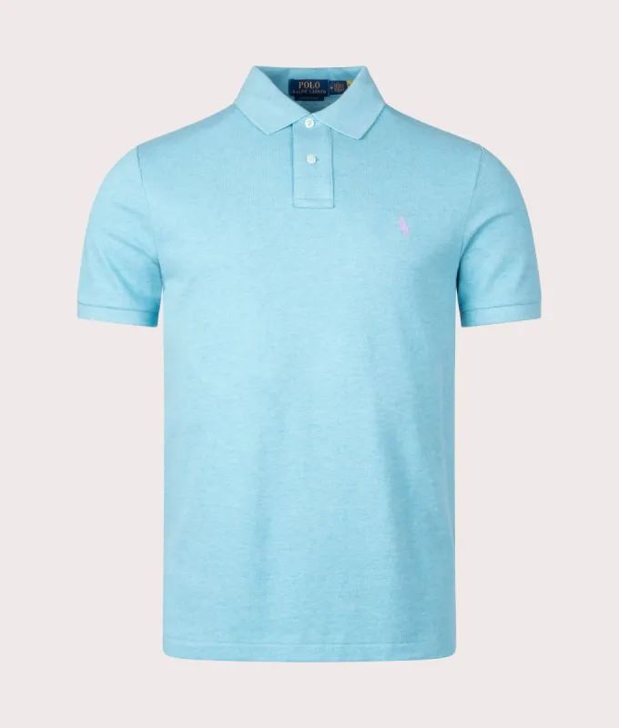 Custom Slim Fit Mesh Polo Shirt sold by EQVVS