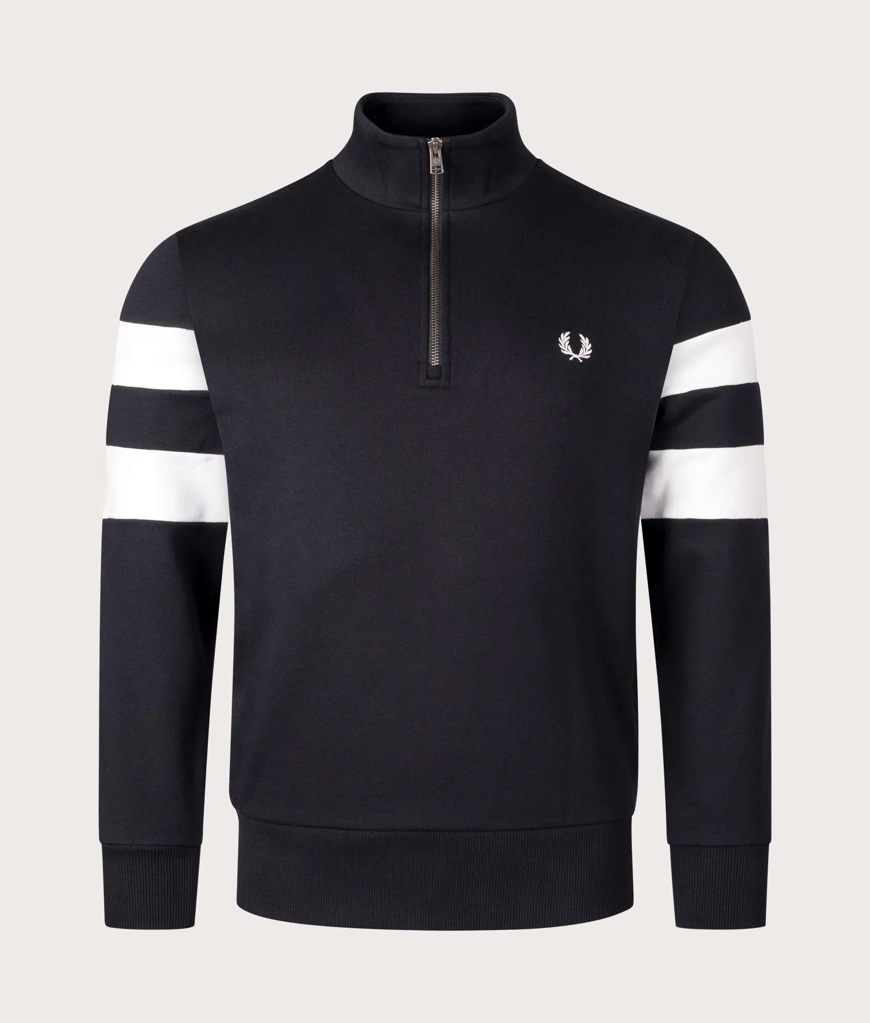 Quarter Zip Tipped Sleeve Sweatshirt sold by EQVVS