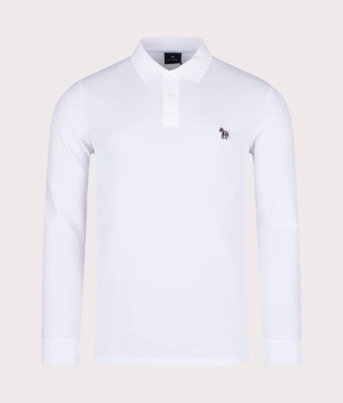 Long Sleeve Zebra Logo Polo Shirt sold by EQVVS