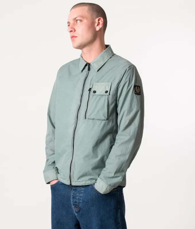 Garment Dyed Ripstop Rail Overshirt sold by EQVVS