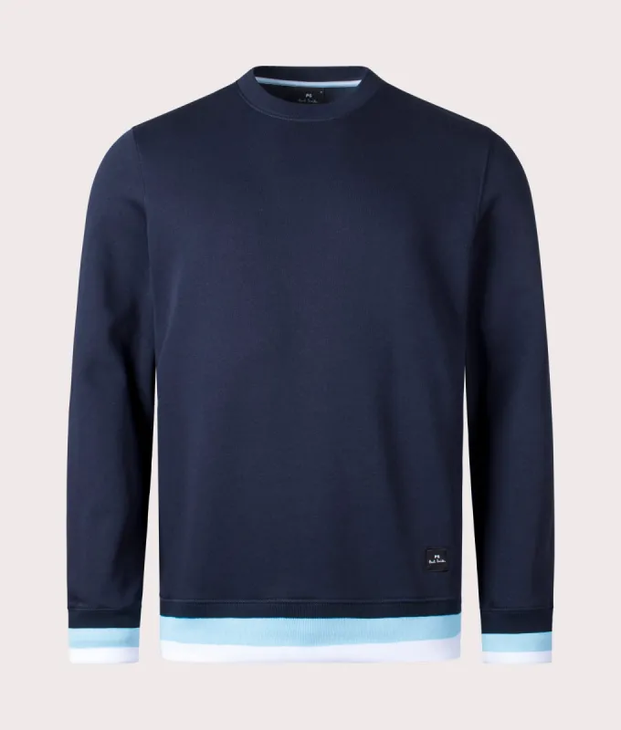 Contrast Ribbed Sweatshirt made by EQVVS