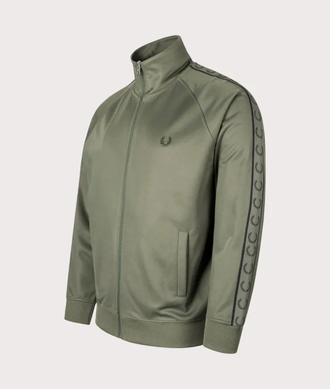 Contrast Tape Track Top made by Fred Perry