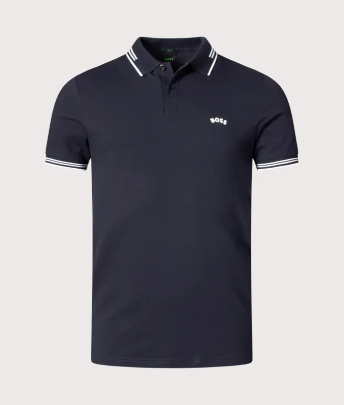 Slim Fit Paul Curved Logo Polo Shirt sold by EQVVS