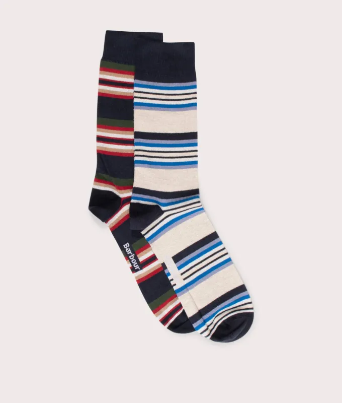2 Pack Summer Stripe Socks sold by EQVVS