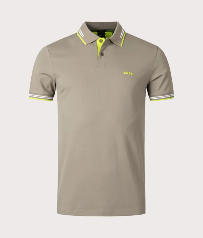 Slim Fit Paul Curved Logo Polo Shirt sold by EQVVS