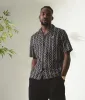 Cable Print Revere Collar Shirt sold by EQVVS