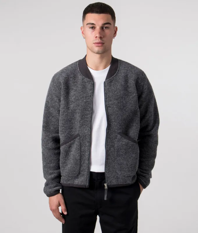 Wool Zip Bomber Jacket sold by EQVVS
