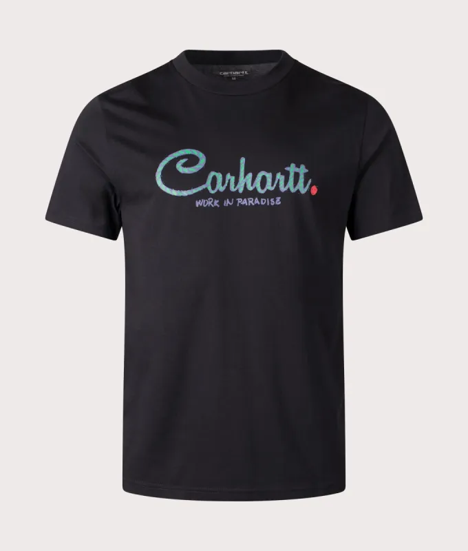 Paradise Script T-Shirt sold by EQVVS
