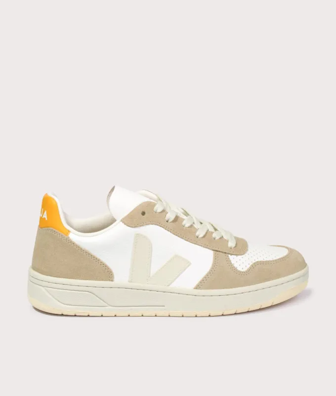 V 10 Chromefree Leather Trainers sold by EQVVS