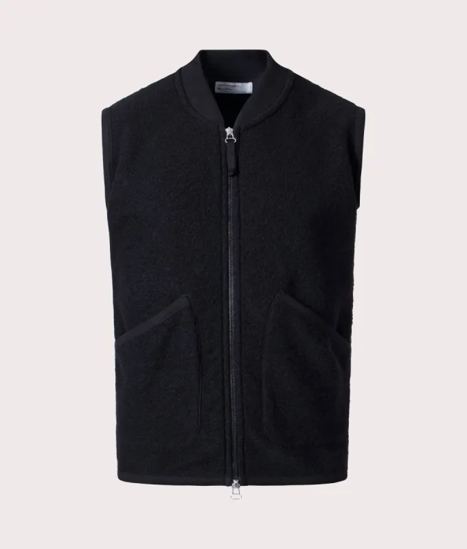 Wool Zip Gilet sold by EQVVS