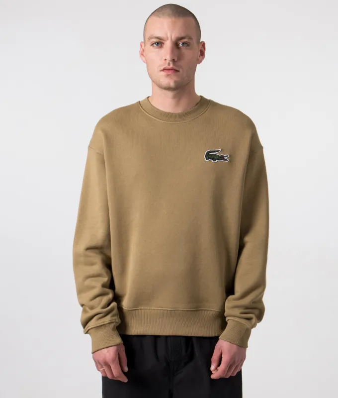 Relaxed Fit Large Crocodile Badge Sweatshirt sold by EQVVS