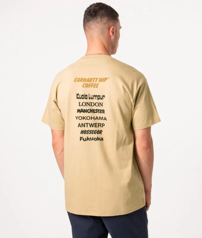 Relaxed Fit Carhartt Wip Coffee T-Shirt sold by EQVVS