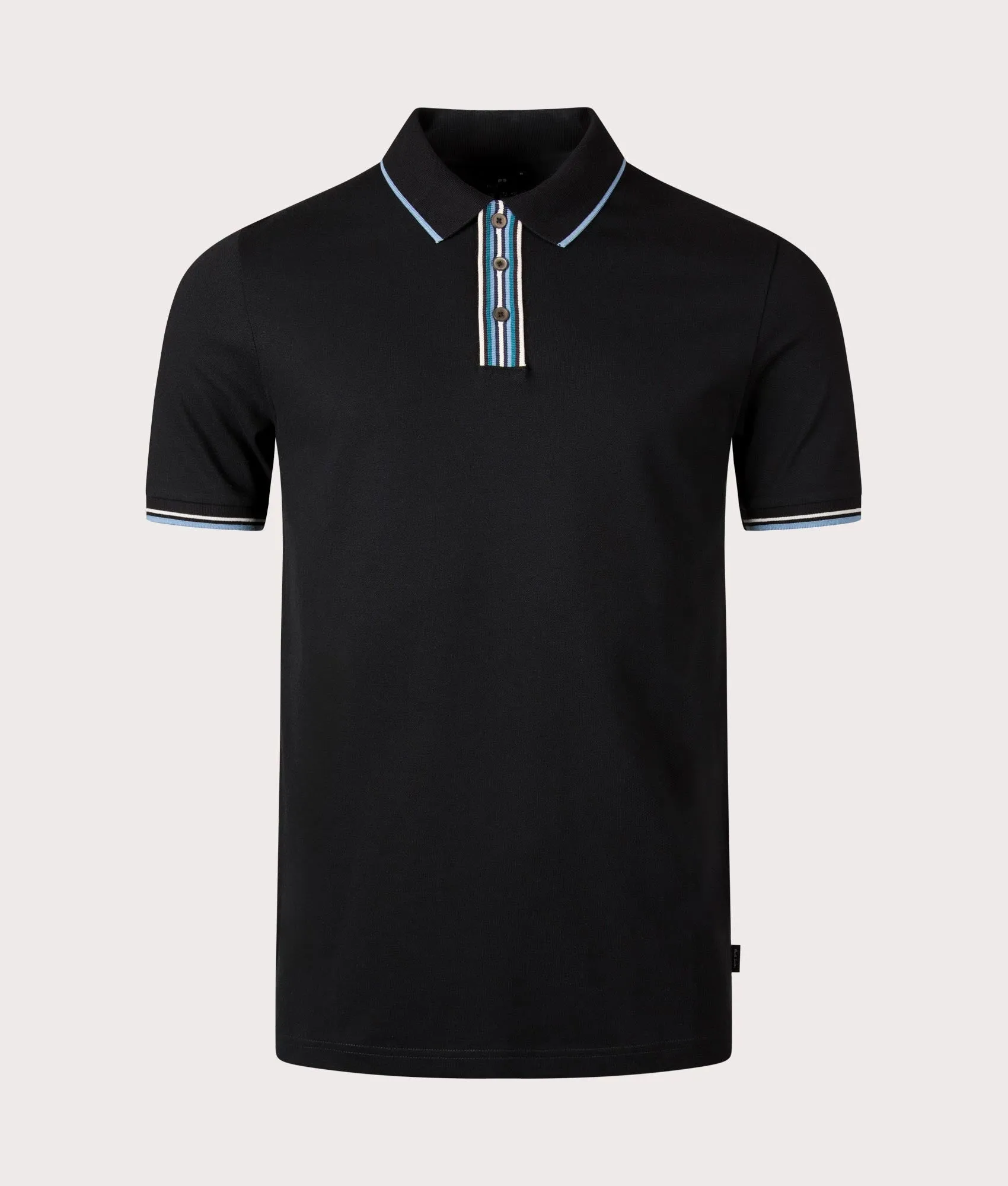 Striped Placket Polo Shirt sold by EQVVS