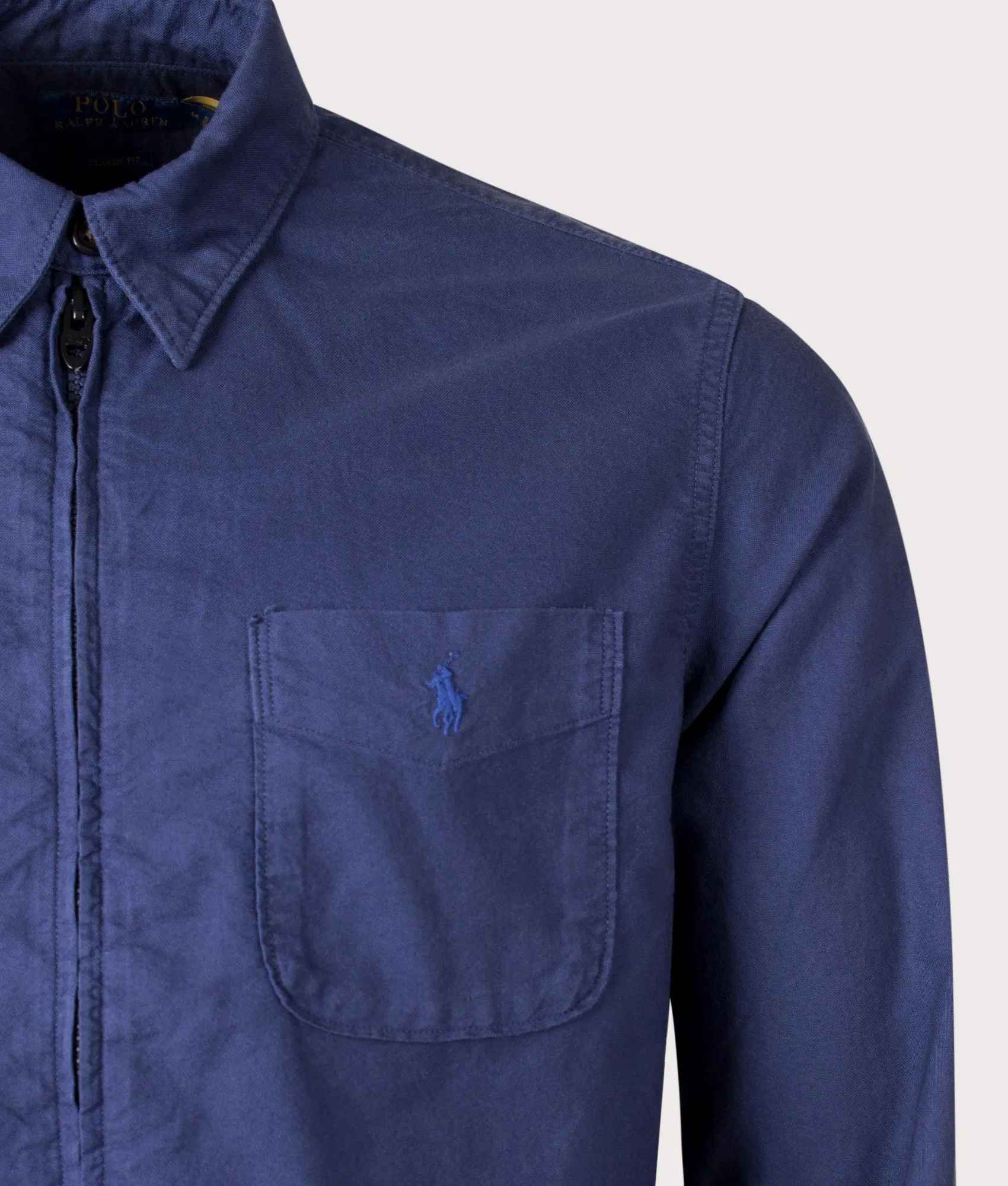Garment Dyed Zip Oxford Overshirt sold by EQVVS product image thumbnail 2