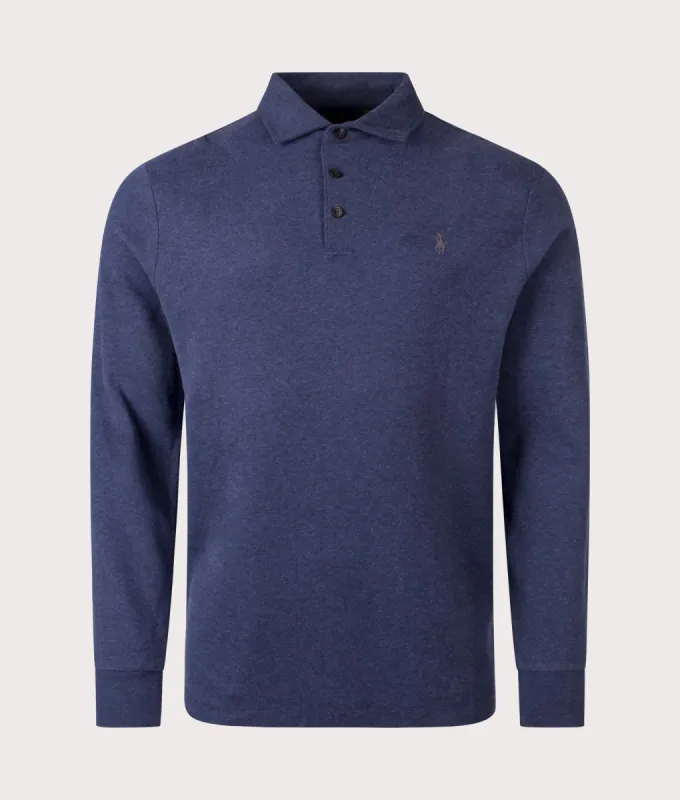 Luxury Jersey Long Sleeve Polo Shirt sold by EQVVS