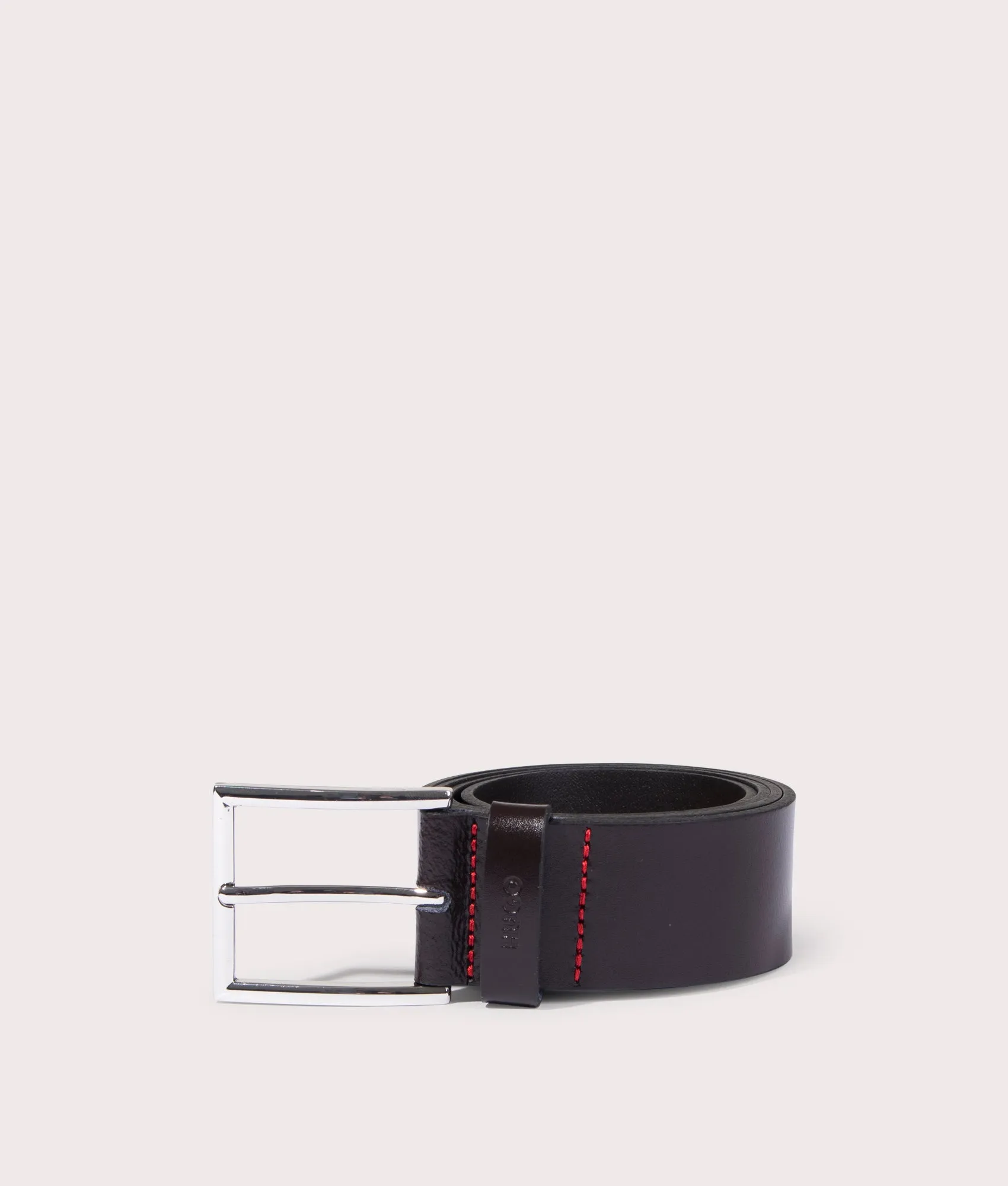 Giaspo Logo Embossed Leather Belt sold by EQVVS