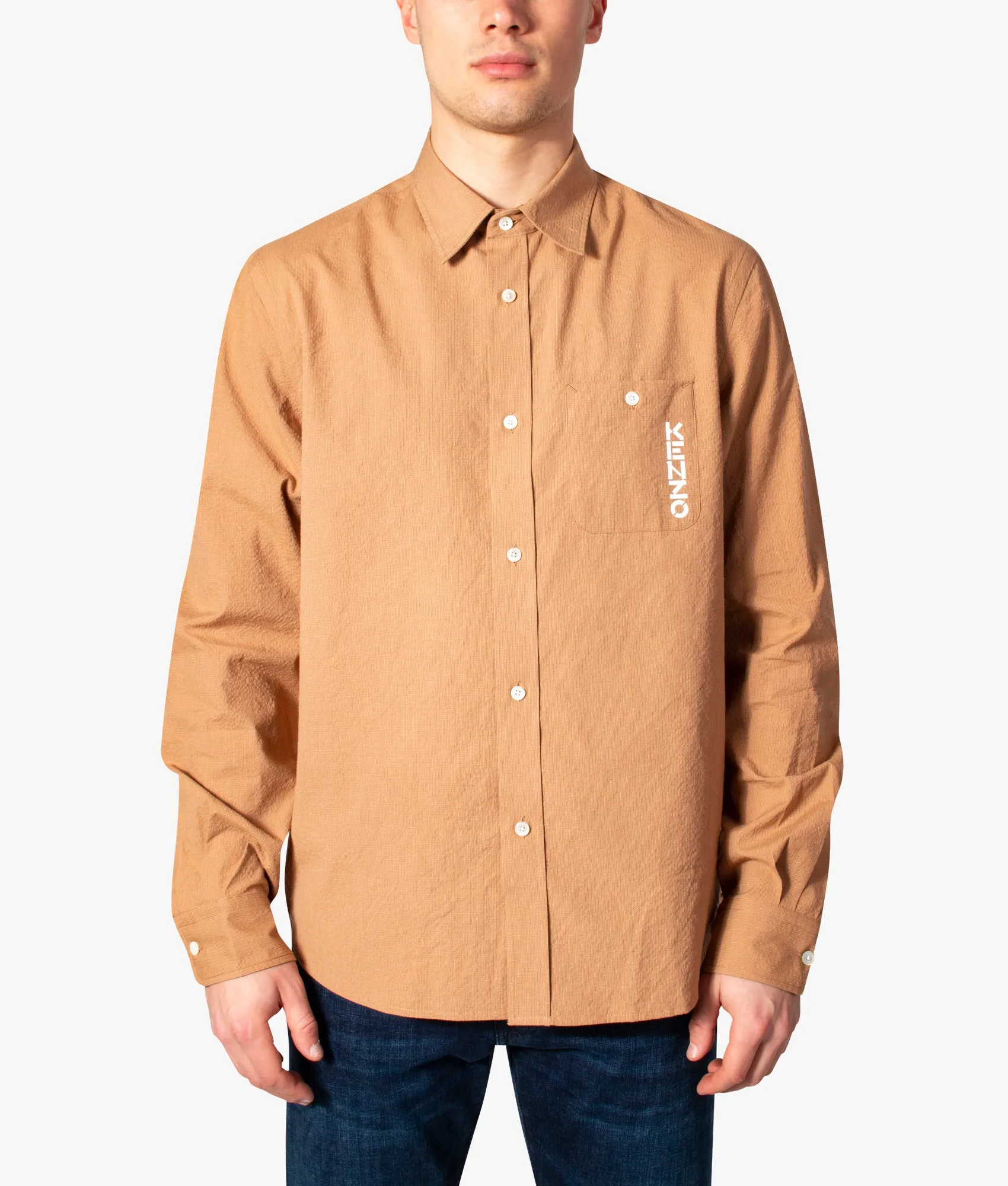 Oversized Vertical Kenzo Logo Shirt sold by EQVVS