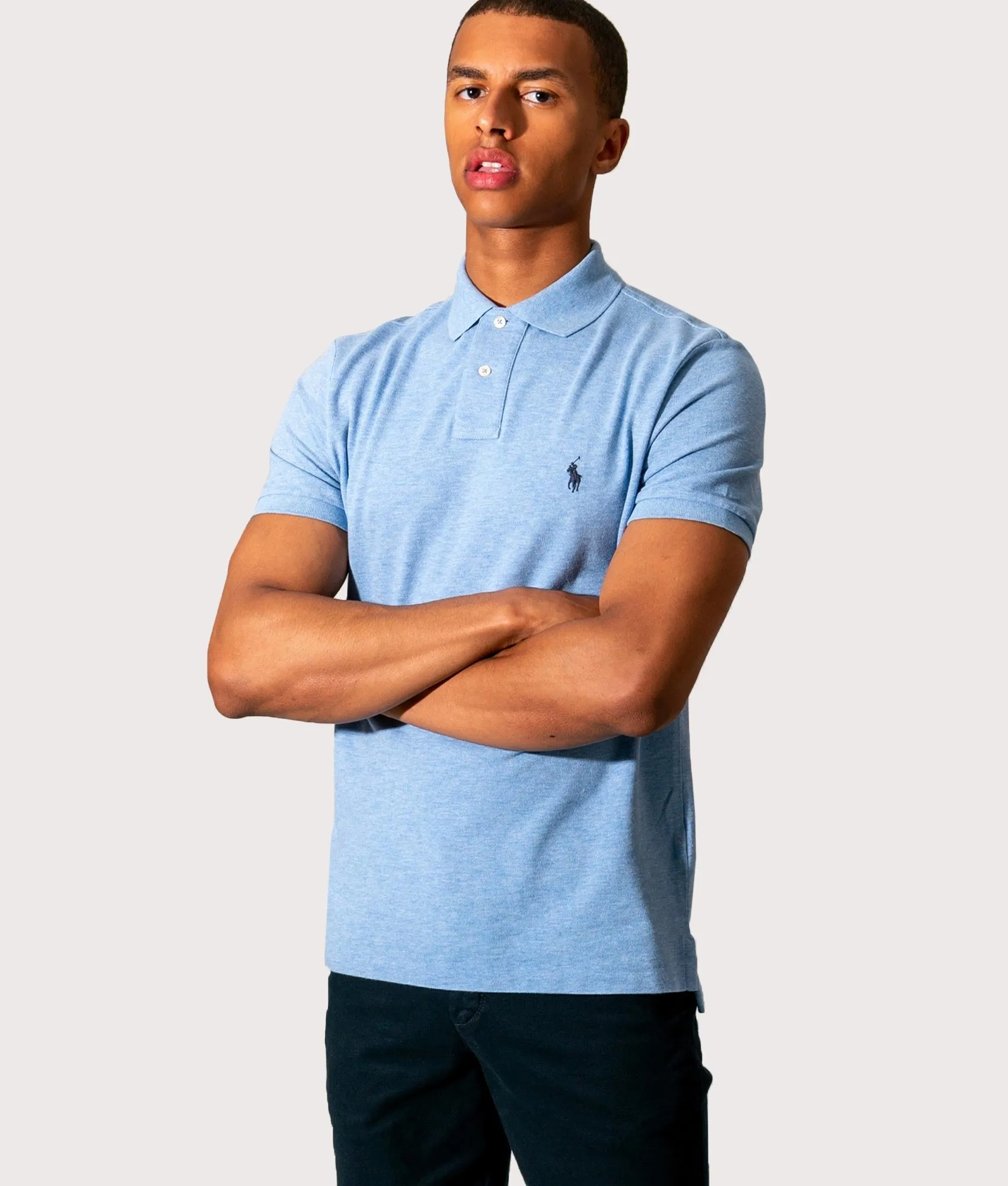 Custom Slim Fit Mesh Polo Shirt sold by EQVVS product image thumbnail 4