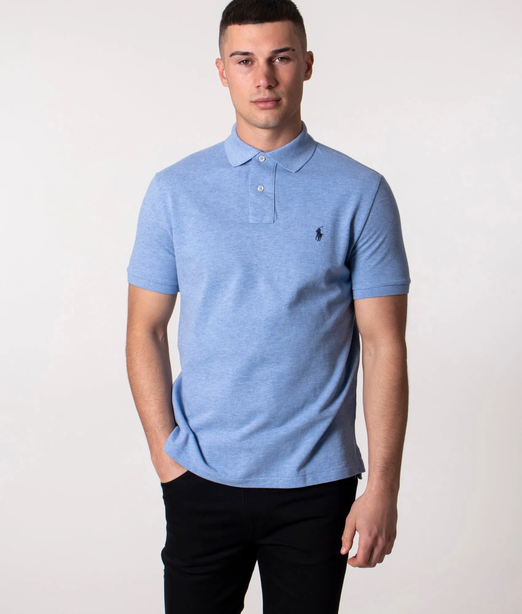 Custom Slim Fit Mesh Polo Shirt sold by EQVVS product image thumbnail 2
