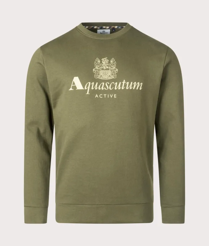 Active Big Logo Crewneck Sweatshirt made by EQVVS
