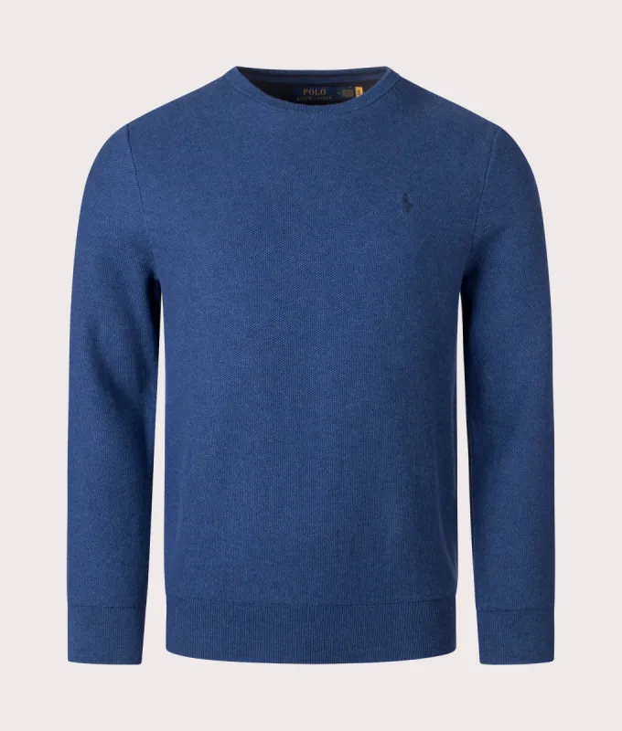 Textured Cotton Mesh Knitted Jumper sold by EQVVS