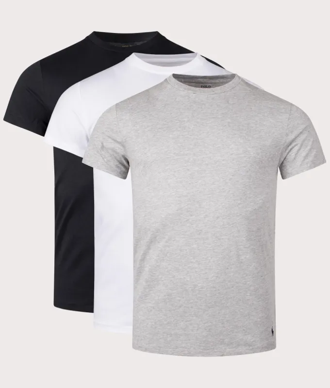 3 Pack Slim Fit Crewneck Loungewear T-Shirt made by Polo by Ralph Lauren