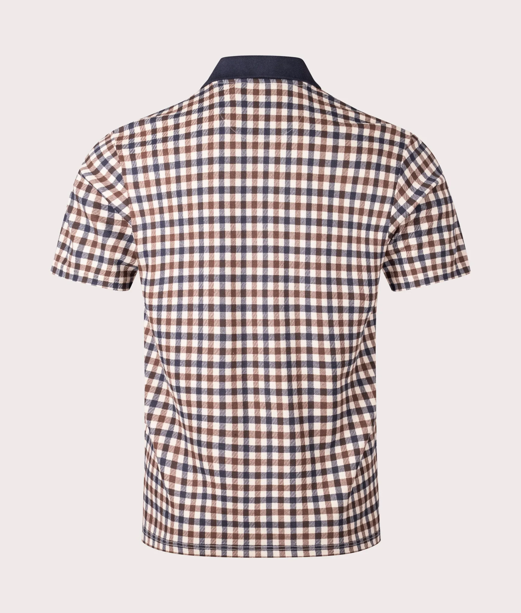 Active Club Check Piqué Polo Shirt sold by EQVVS product image thumbnail 2
