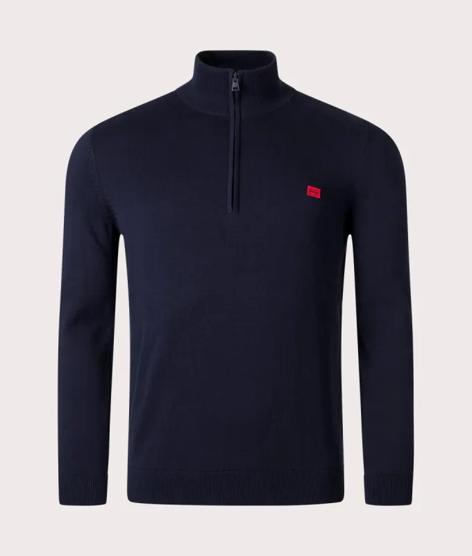 San Quintus Quarter Zip Jumper made by HUGO