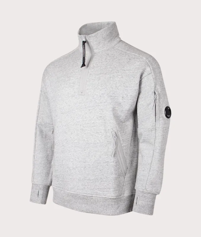 Diagonal Raised Fleece Quarter Zip Sweatshirt sold by EQVVS