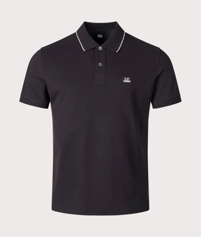 Stretch Piquet Striped Collar Polo Shirt sold by EQVVS