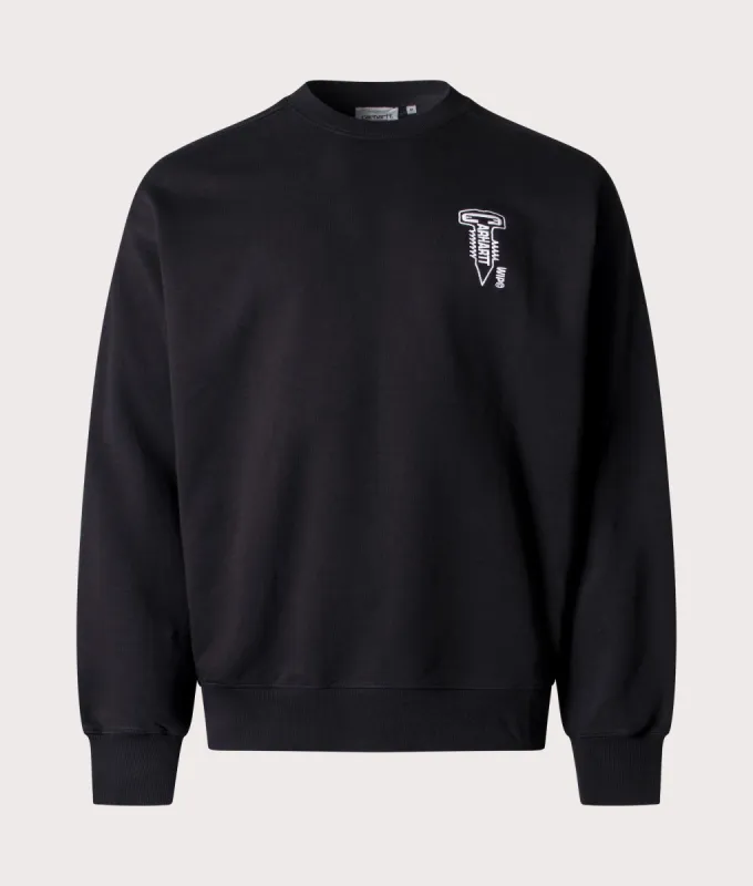 Oversized Cross Screw Sweatshirt sold by EQVVS