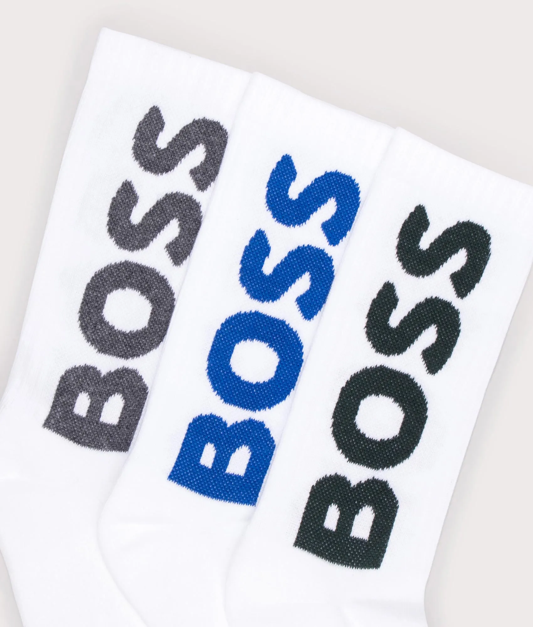 3 Pack QS Rib Logo Socks sold by EQVVS product image thumbnail 2