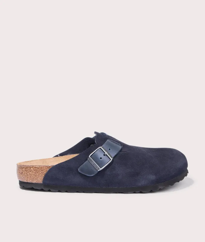 Boston Mixed Leather Clogs sold by EQVVS