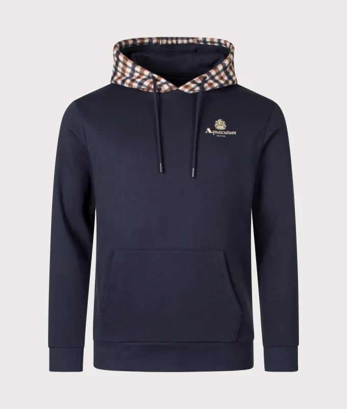 Active Club Check Merino Hoodie sold by EQVVS