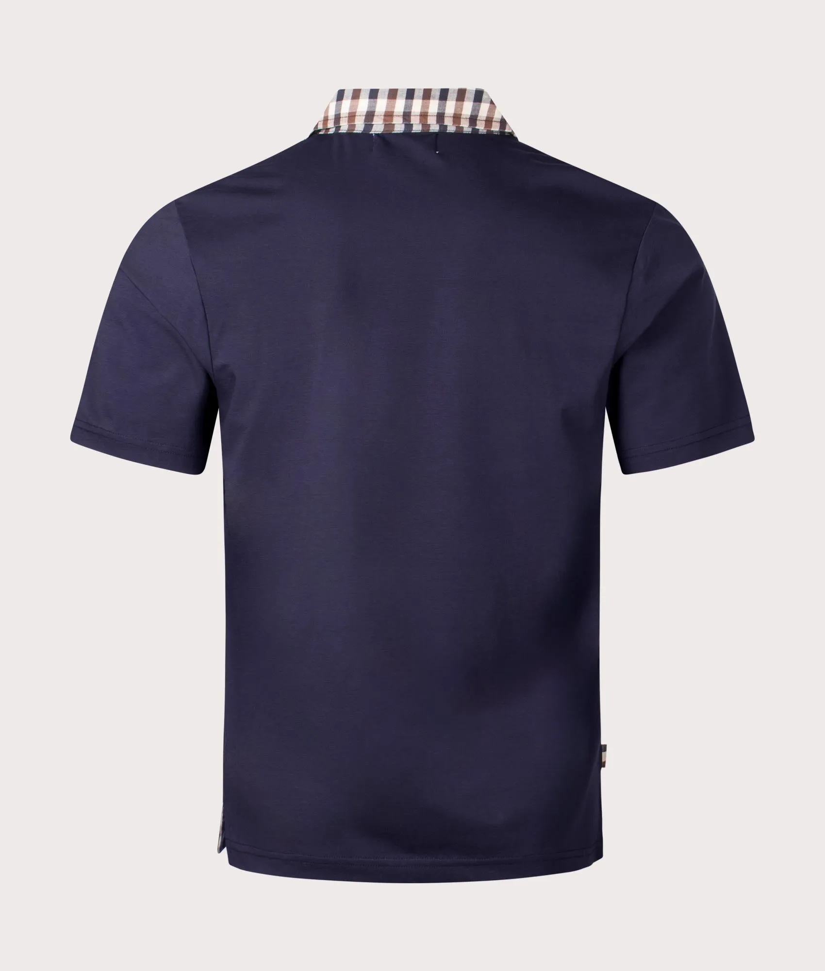 Supima Club Check Rib Polo Shirt sold by EQVVS product image thumbnail 3