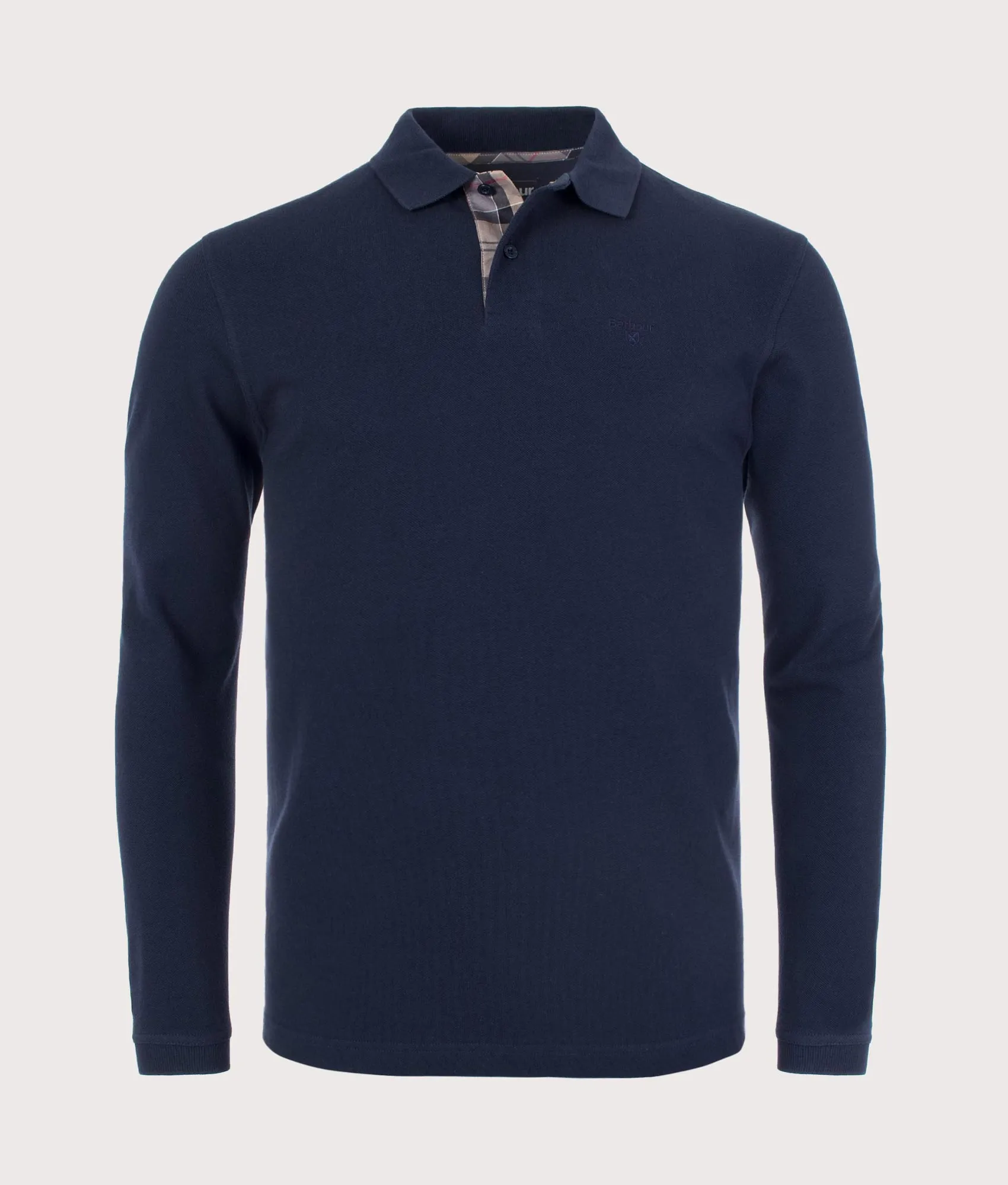 Long Sleeve Tartan Placket Polo Shirt sold by EQVVS