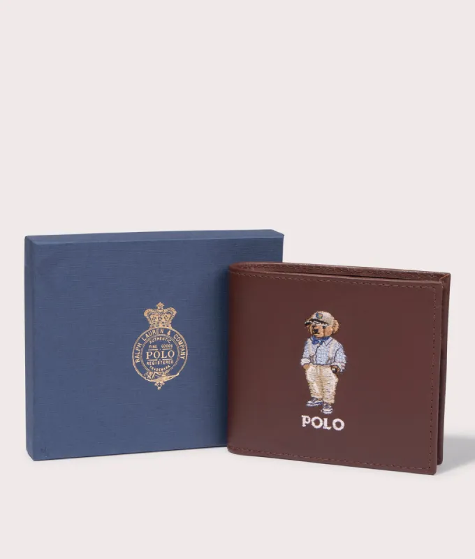 Polo Bear Leather Billfold Wallet made by Polo by Ralph Lauren