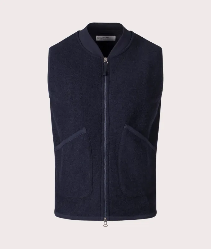 Wool Fleece Zip Through Waistcoat sold by EQVVS
