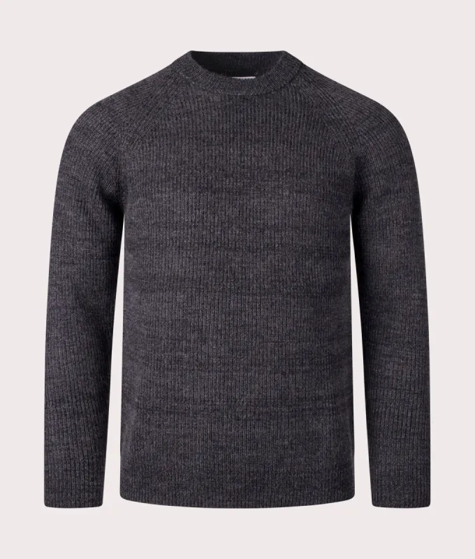 Roald Wool Cotton Rib Jumper sold by EQVVS