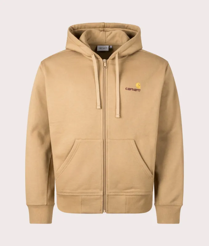 Relaxed Fit American Script Zip Through Hoodie sold by EQVVS