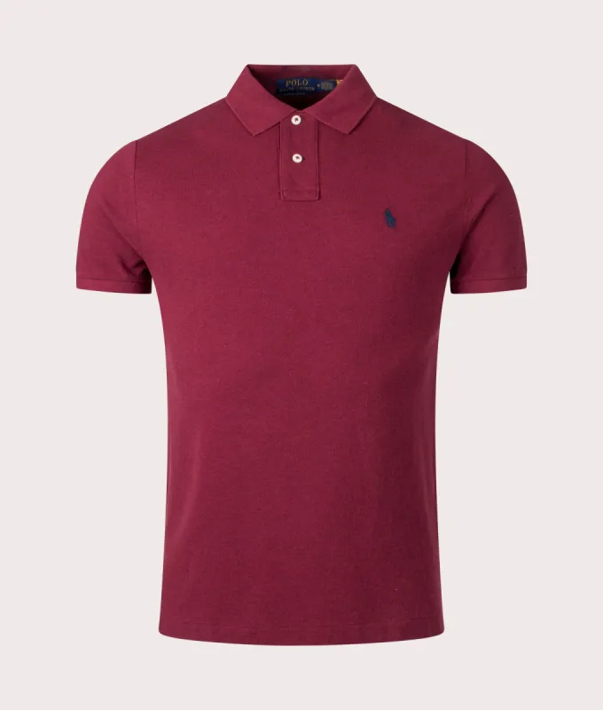 Custom Slim Fit Mesh Polo Shirt sold by EQVVS