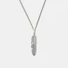 Sterling Silver Ethereal Feather Necklace sold by EQVVS