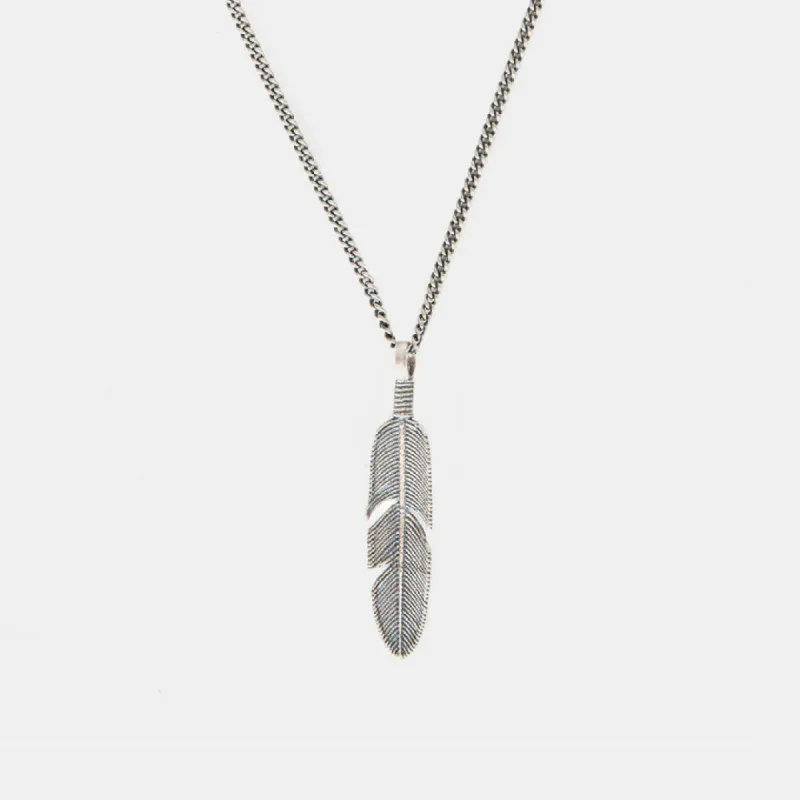 Sterling Silver Ethereal Feather Necklace sold by EQVVS