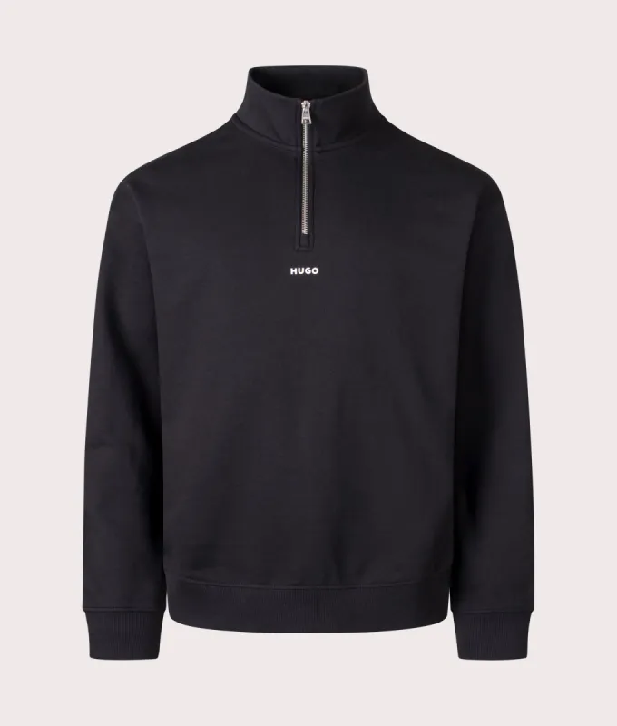 Relaxed Fit Durty244 Quarter Zip Sweatshirt made by HUGO