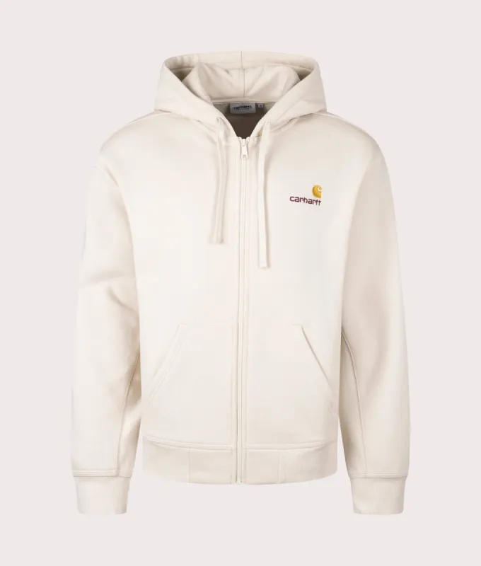 Relaxed Fit American Script Zip Through Hoodie sold by EQVVS