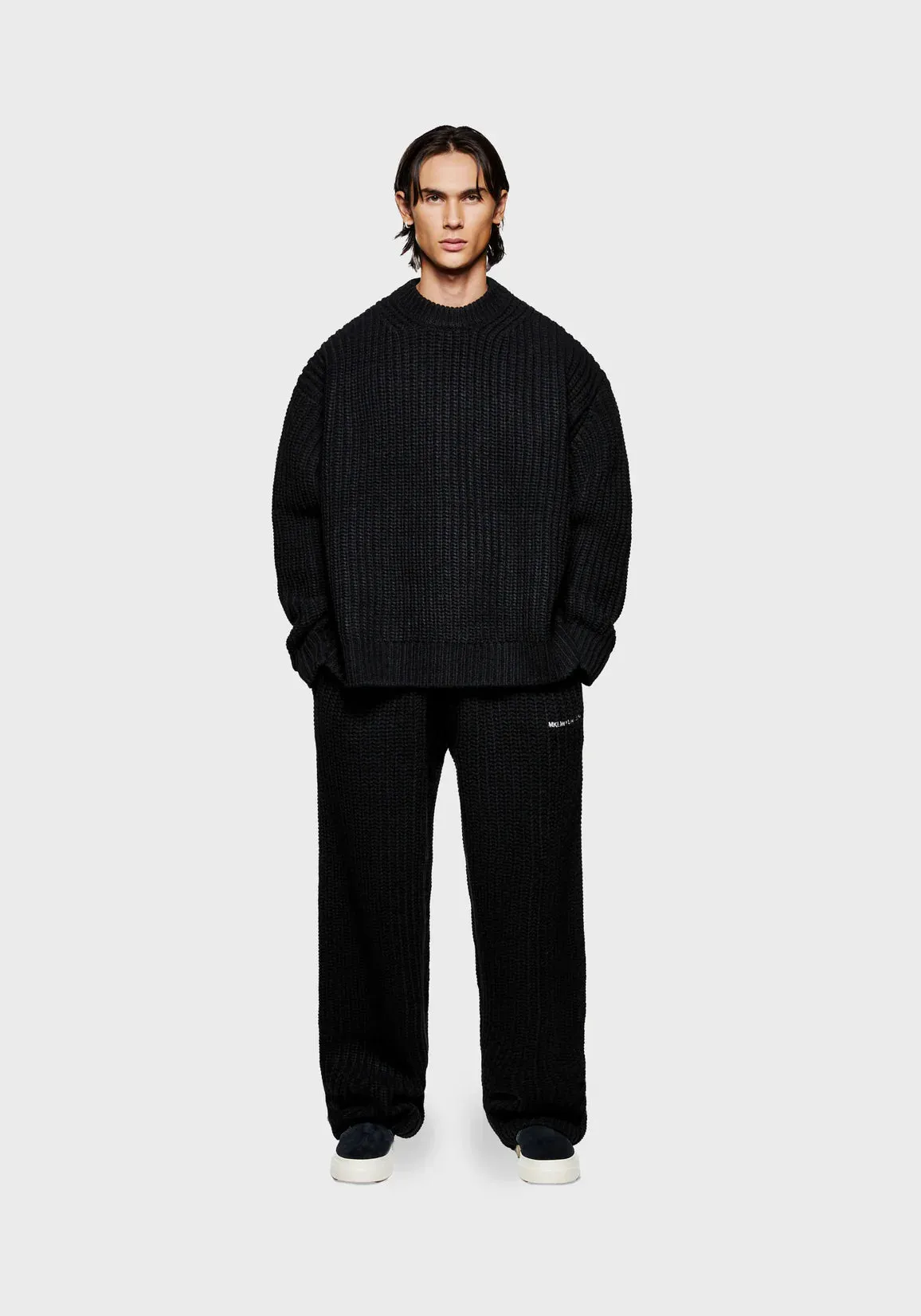Oversized Fit Chunky Rib Knit Crewneck Jumper sold by EQVVS product image thumbnail 4